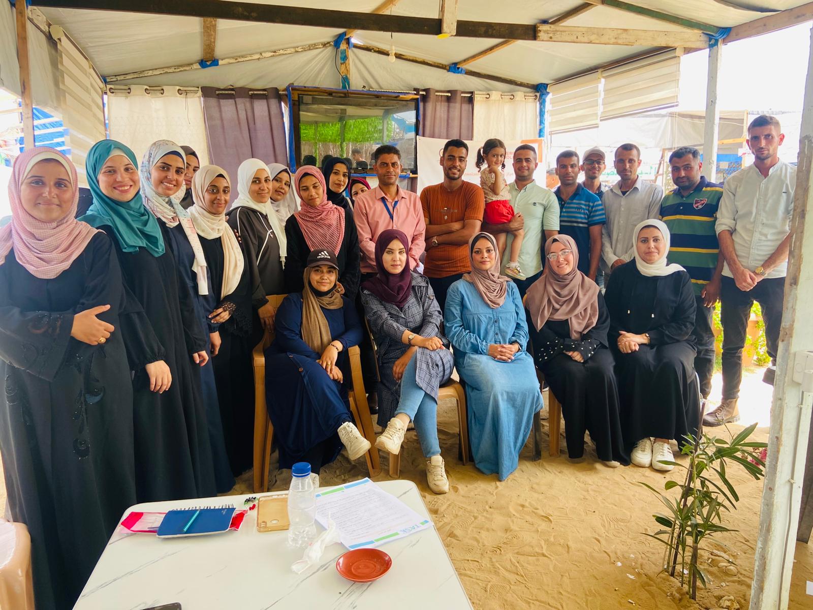 الإعلام المجتمعي يُمكّن أخصائيين نفسيين جنوب غزة من تقديم الإسعافات النفسية الأولية