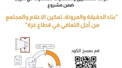 صورة فرصة تدريبية للصحفيين والصحفيات في قطاع غزة