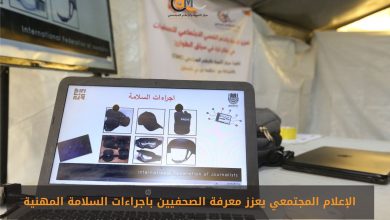 صورة الإعلام المجتمعي يعزز معرفة الصحفيين باجراءات السلامة المهنية