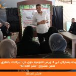 117 سيدة يشاركن في 3 ورش للتوعية حول حل النزاعات بالطرق البديلة ضمن مشروع "نشر العدالة"
